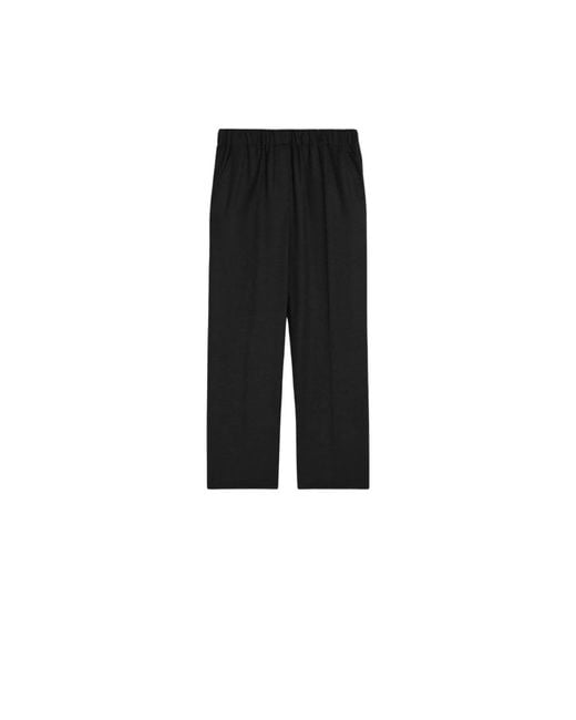 Weekend by Maxmara Elegante Wollen Broek Hateley Stijl in het Black