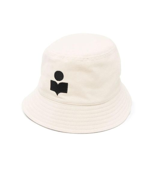 Gorra blanca con logo bordado en la parte delantera Isabel Marant de color White