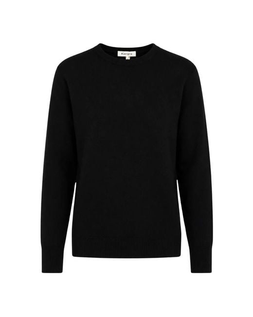 Kangra Black Round-Neck Knitwear