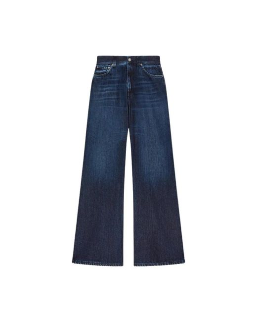 Dondup Blue Wide Jeans