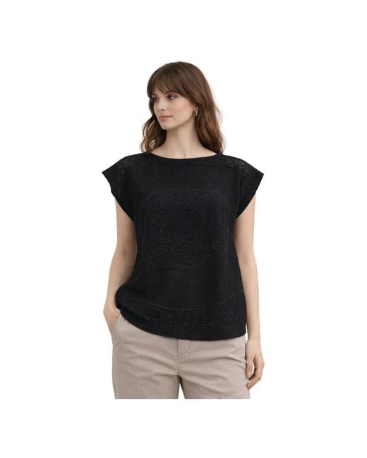 Liviana Conti Black Round-Neck Knitwear