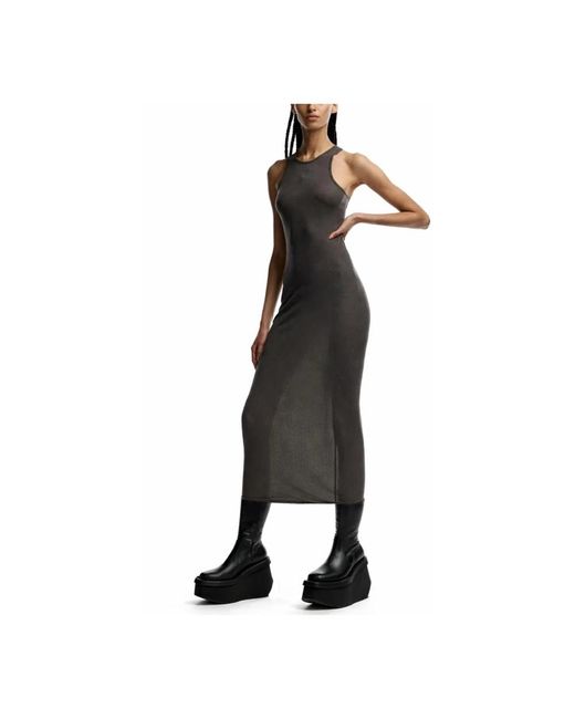 Rick Owens Brown Knitted Dresses