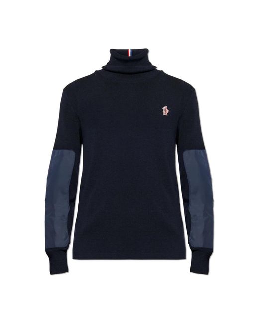 Moncler Truien & Vesten ,Blauw ,Après-Ski Turtleneck Sweater in het Blue voor heren