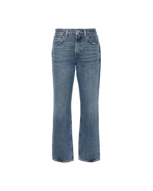 Straight Jeans Agolde en coloris Blue
