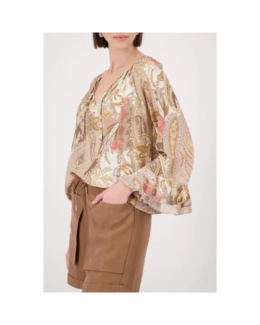 Monari Blouse Lm in het Natural