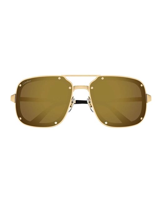 Cartier Santos Evolution Sonnenbrille in Yellow für Herren