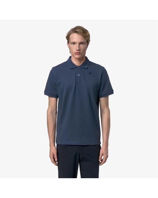 K-Way Blue Polo Shirts for men