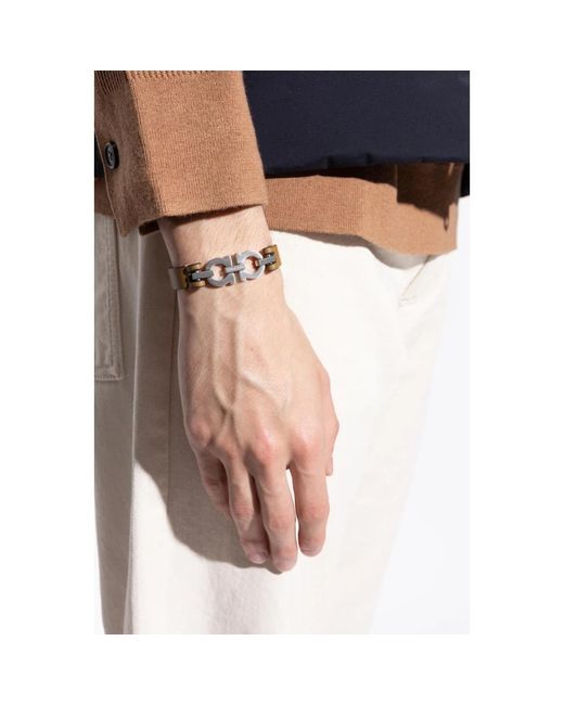 Bracelets Ferragamo pour homme en coloris Brown