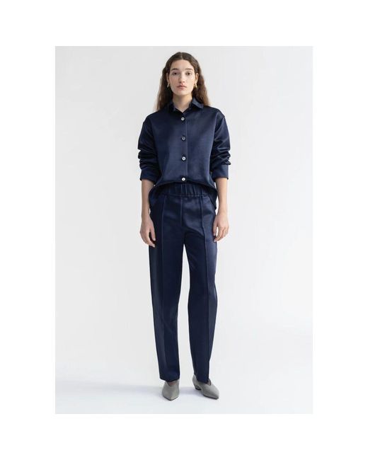 Straight Trousers Aeron de color Blue