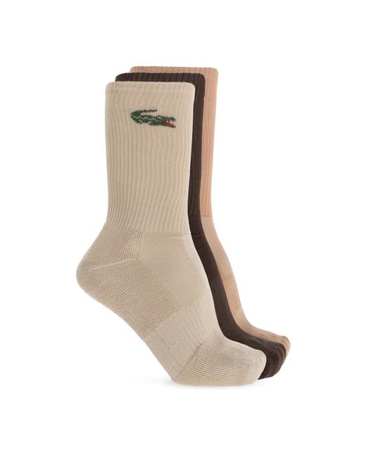 Socks Lacoste de hombre de color Brown