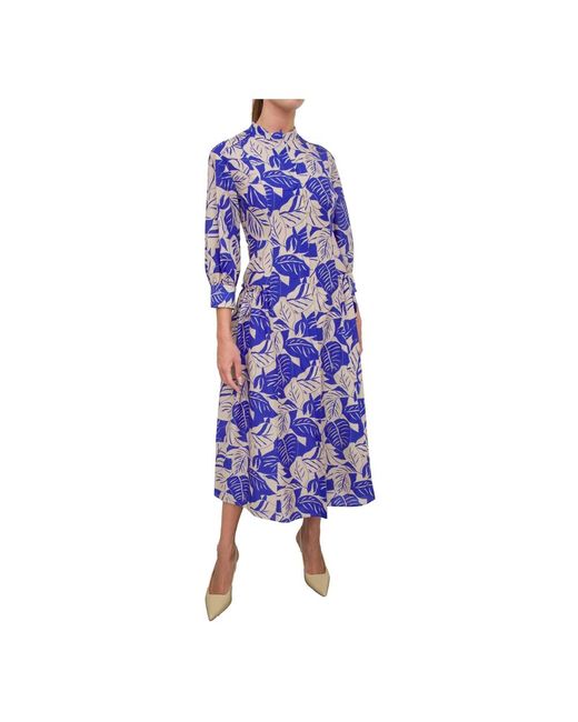 Marella Blue Elegantes kleid für frauen