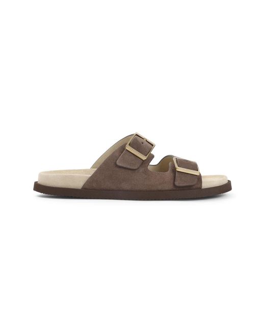 Brunello Cucinelli Brown Sandals for men
