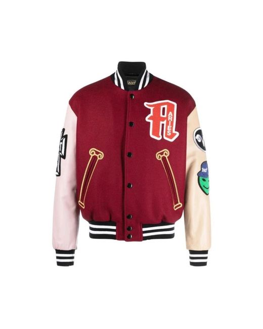 Aries Herren Varsity Jacke in Red für Herren