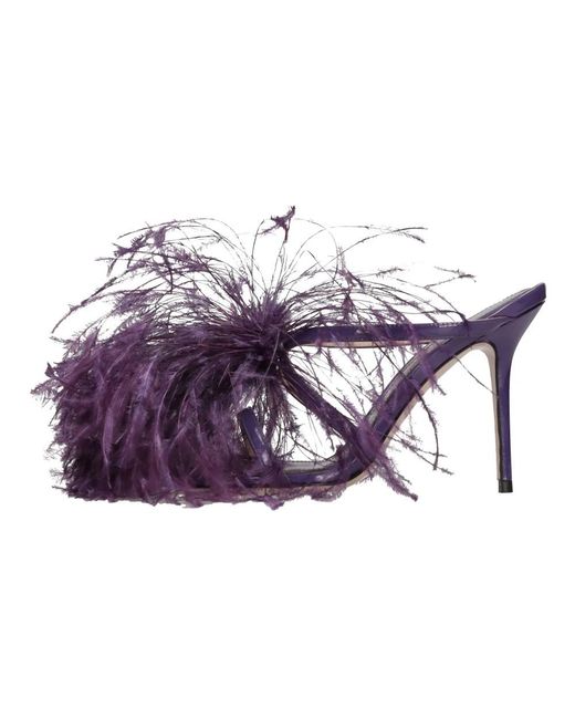 Gedebe Purple Heeled Mules