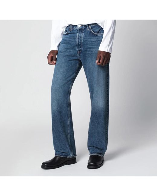 Agolde Blue Straight Fit Jeans for men
