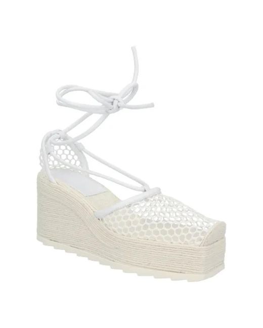 Bottega Veneta White Leder sandals