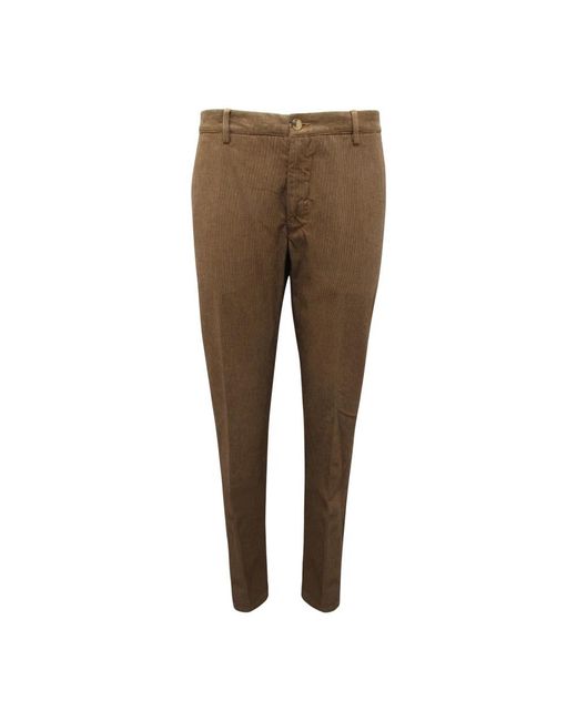 Etro Broeken ,Bruin ,Katoen Textured Broek Made in het Brown voor heren