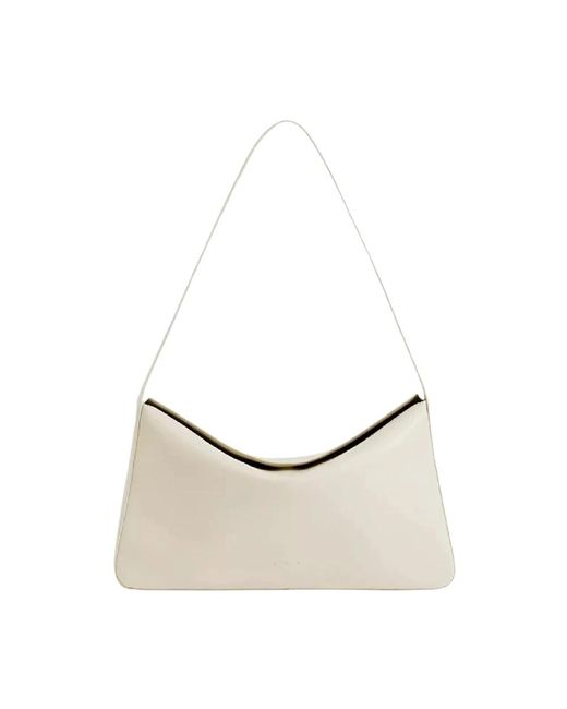 Aesther Ekme Natural Cremefarbene Soft Baguette Schultertasche