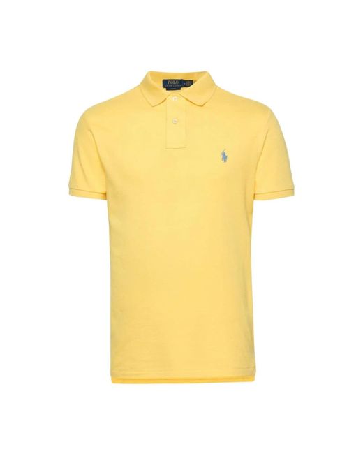 Ralph Lauren Yellow Polo Shirts for men