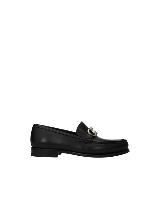 Ferragamo Black Loafers