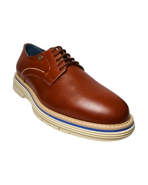Pollini Brown Laced Shoes for men