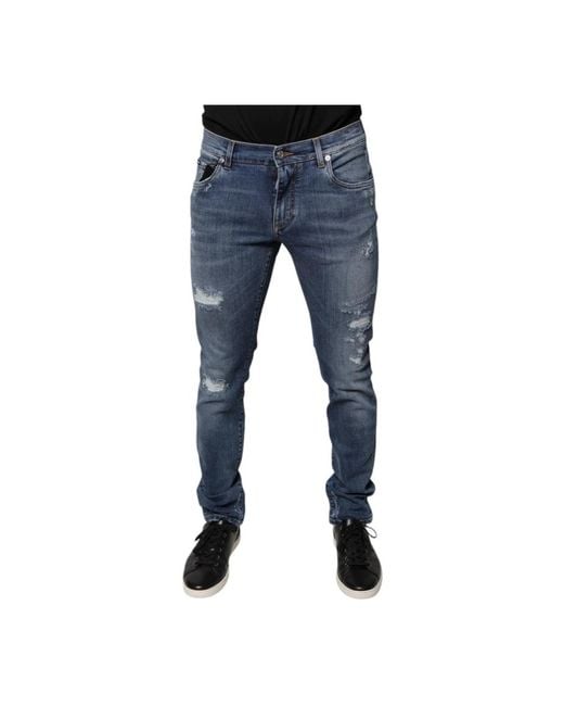 Skinny Jeans Dolce & Gabbana de hombre de color Blue