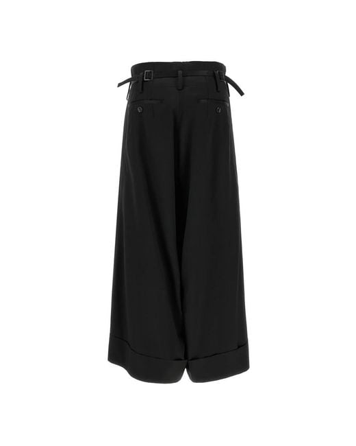 Junya Watanabe Black Wide Trousers