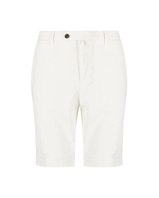 Corneliani White Casual Shorts for men