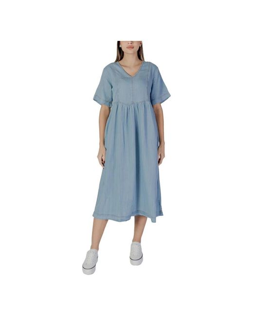 B.Young Blue Midi Dresses