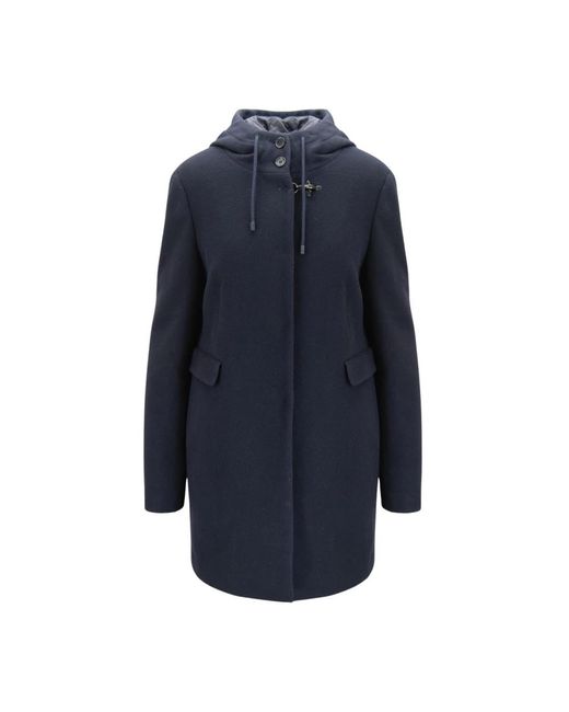 Fay Jassen ,Blauw ,Wol Cappotto in het Blue
