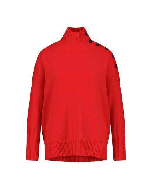 Knitwear > turtlenecks Kujten en coloris Red
