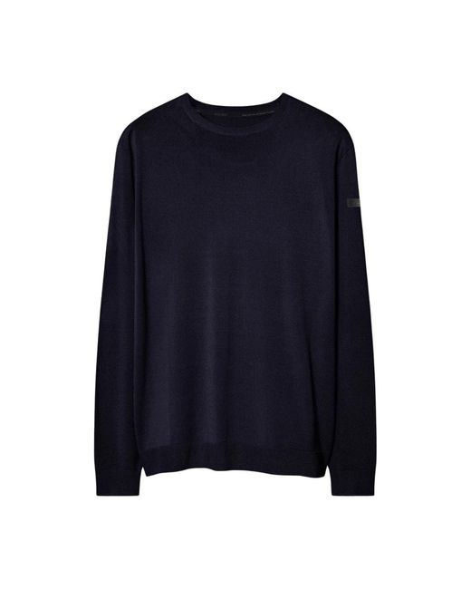 Rrd Maxell Rundstrickpullover in Blue für Herren