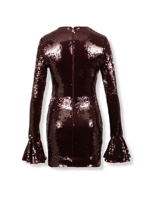 ROTATE BIRGER CHRISTENSEN Sequin Mini Dress in het Brown