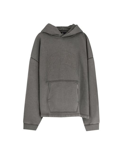 Represent Hoodies & Sweatvesten ,Grijs ,Katoen Hoodie in het Gray voor heren