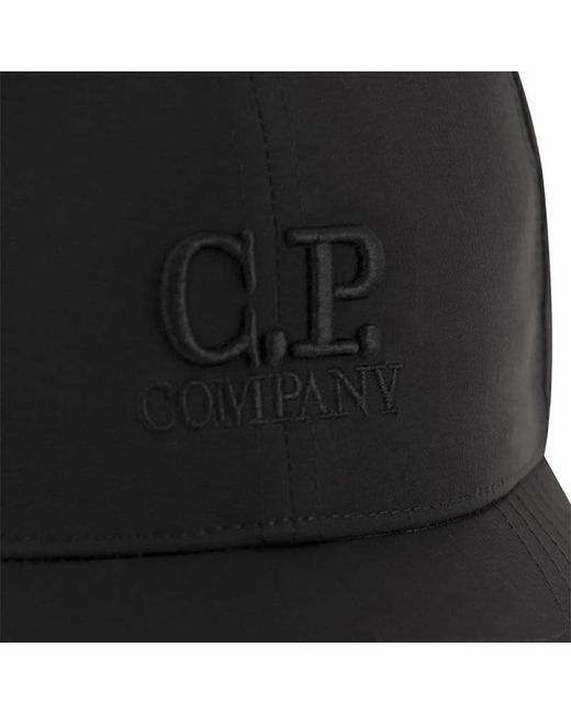 C P Company Black E Baseballkappe