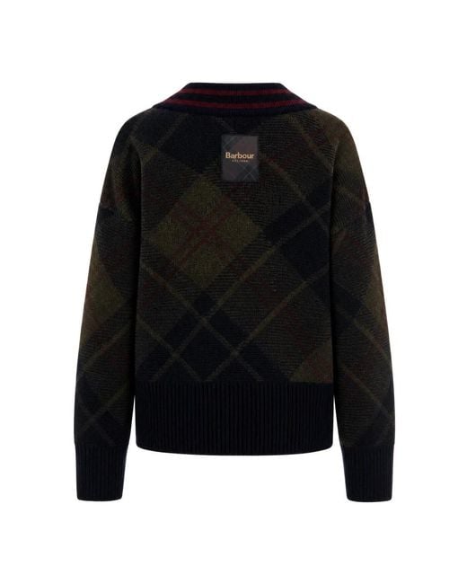 Barbour Blue V-Neck Knitwear
