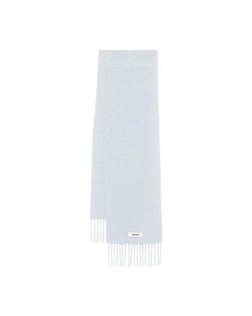 Jacquemus White Winter Scarves for men
