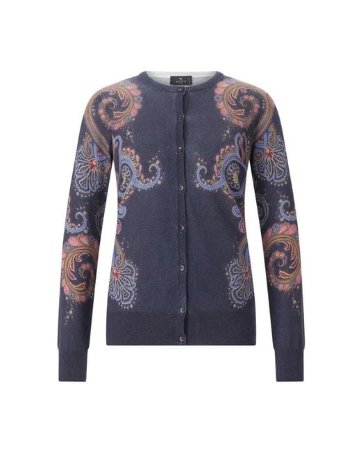 Cardigans Etro en coloris Blue