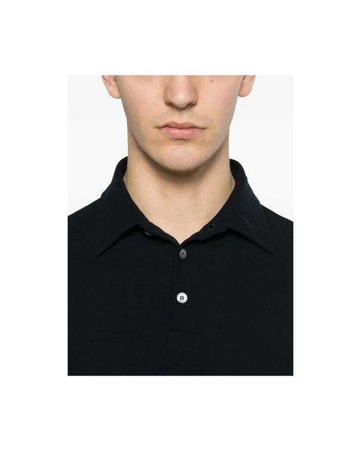 Zanone Black Polo Shirts for men