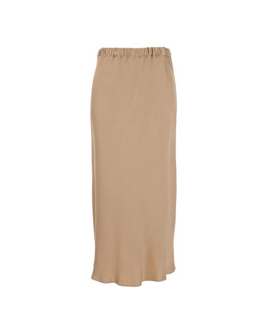 Antonelli Rokken ,Leer Orinoco Skirt in het Natural