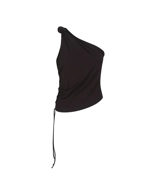 Pinko Black Sleeveless Tops