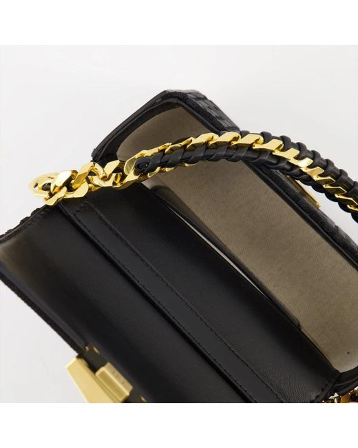 Givenchy Black Verstellbare und abnehmbare schultertasche mit klappverschluss