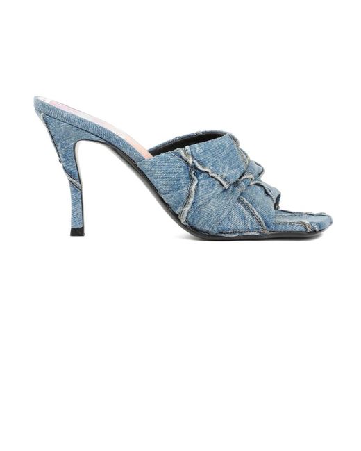 Zapatos de tacones de algodón azul d-sydney sdl DIESEL de color Blue