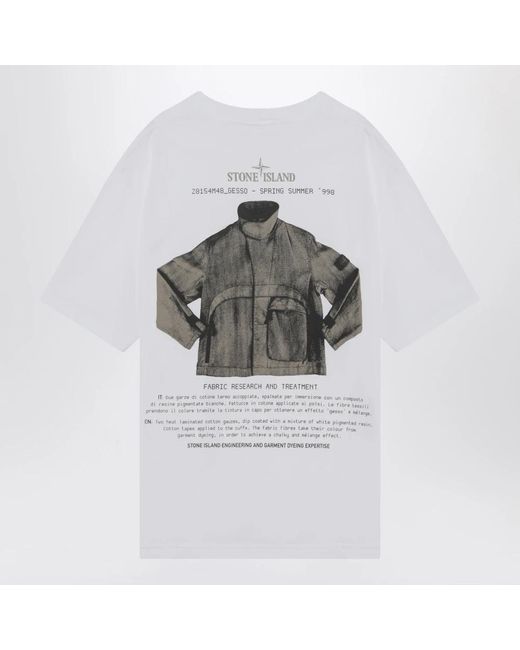 Stone Island White T-Shirts for men