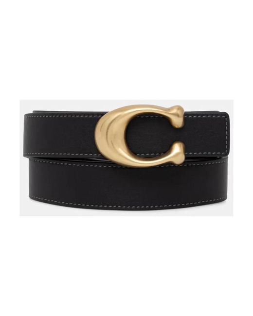 Belts COACH en coloris Brown