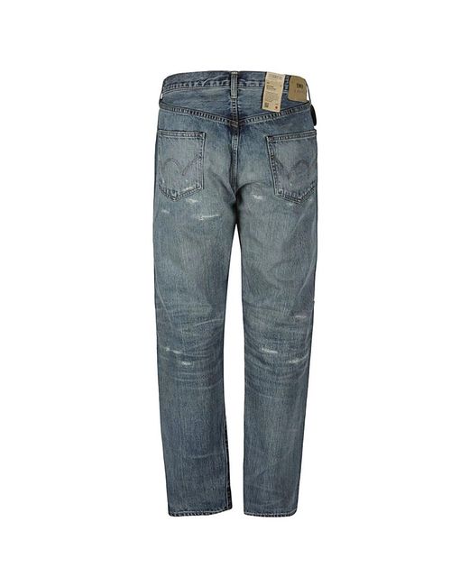Edwin Blue Straight Jeans for men