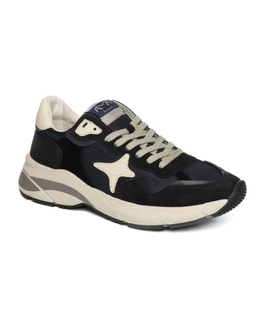 AMA BRAND Black Sneakers for men