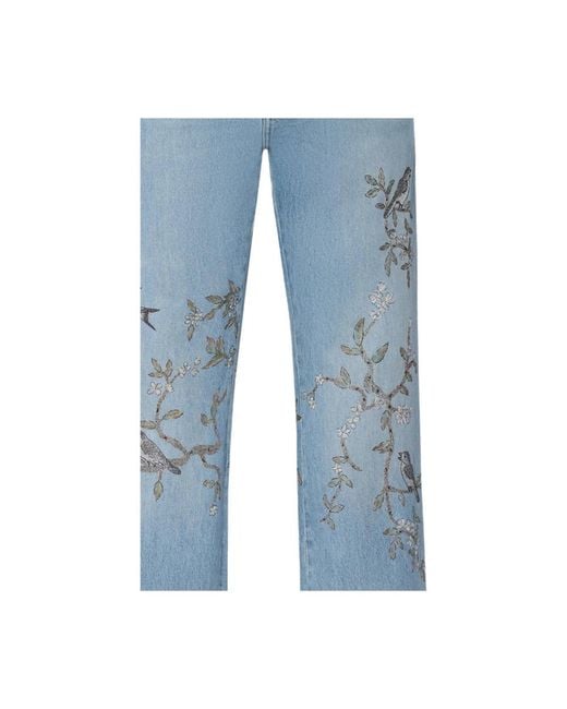 Amiri Blue Straight Jeans for men