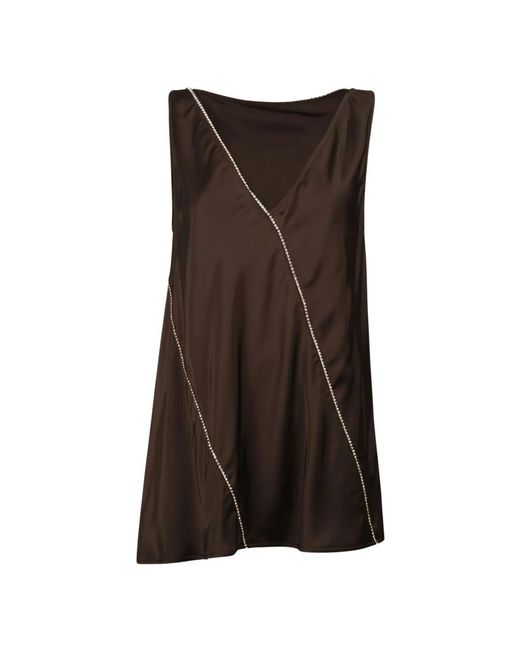 Jil Sander Brown Blouses