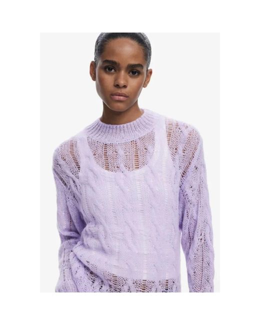 Desigual Purple Strickware
